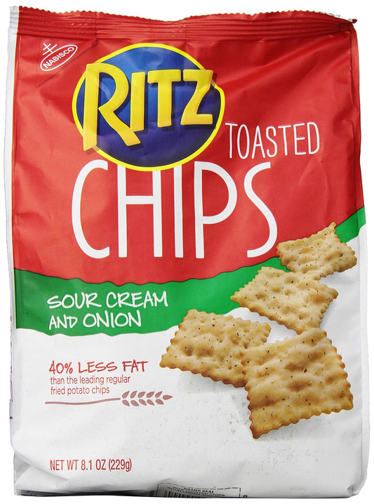 Ritz Toasted Chips Sour Cream & Onion – 229g | Imported