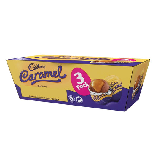 Cadbury Caramel Chocolate 3 Egg Pack – 117g | Imported Treat