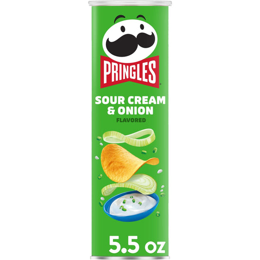 Pringles Sour Cream & Onion Chips – 158g | Imported Snack