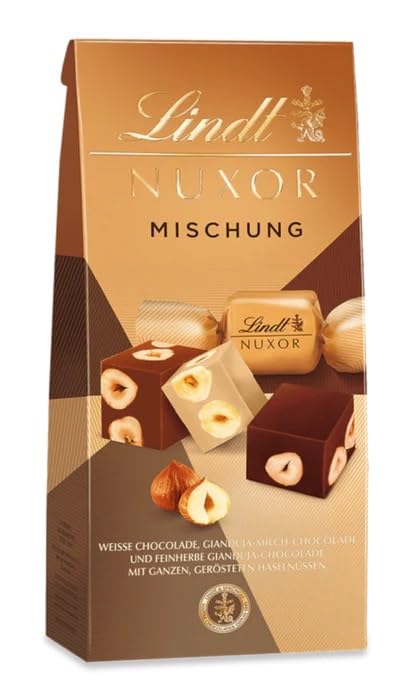 Lindt Nuxor Milk Mischung Chocolate (Made in Germany) - A Smooth Nutty Chocolate Delight