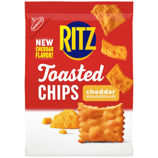 Ritz Toasted Chips Cheddar – 40% Less Fat, Oven Baked, 229g