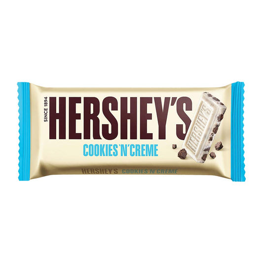 HERSHEY'S Cookies 'N' Creme Bar – 40g (pack 0f 4) | Imported