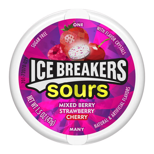 Icebreaker Sours Strawberry & Mixed Berry Duo – 42g | Imported