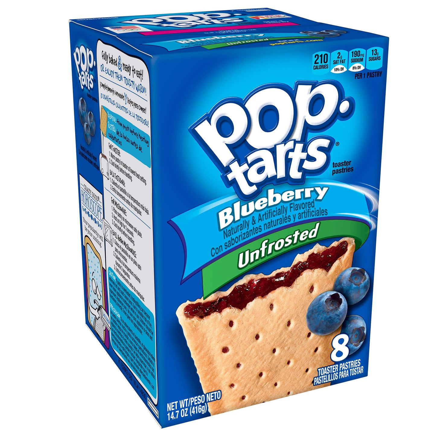 Pop-Tarts Unfrosted Blueberry – 416g | Imported Breakfast Treat