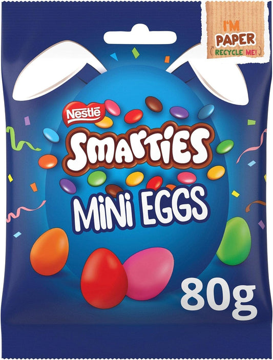 Nestle Smarties Mini Eggs – 80g | Imported UK & Easter special | Melt proof pack