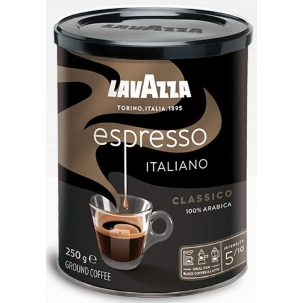 Lavazza Espresso Italiano Classico Ground Coffee – 250g Tin