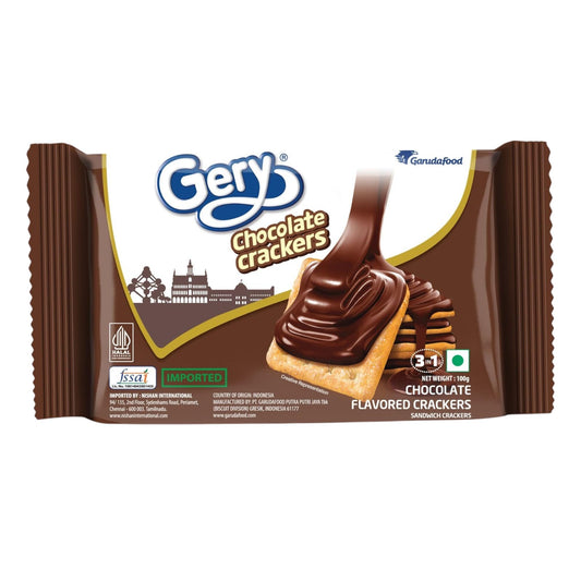 Gery Chocolate Cracker Biscuits – 110g | Imported Snack Delight