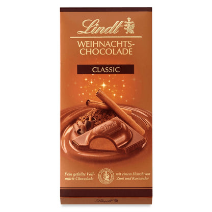 Lindt Classic Milk Chocolate with Nut Cream – 100g | Imported