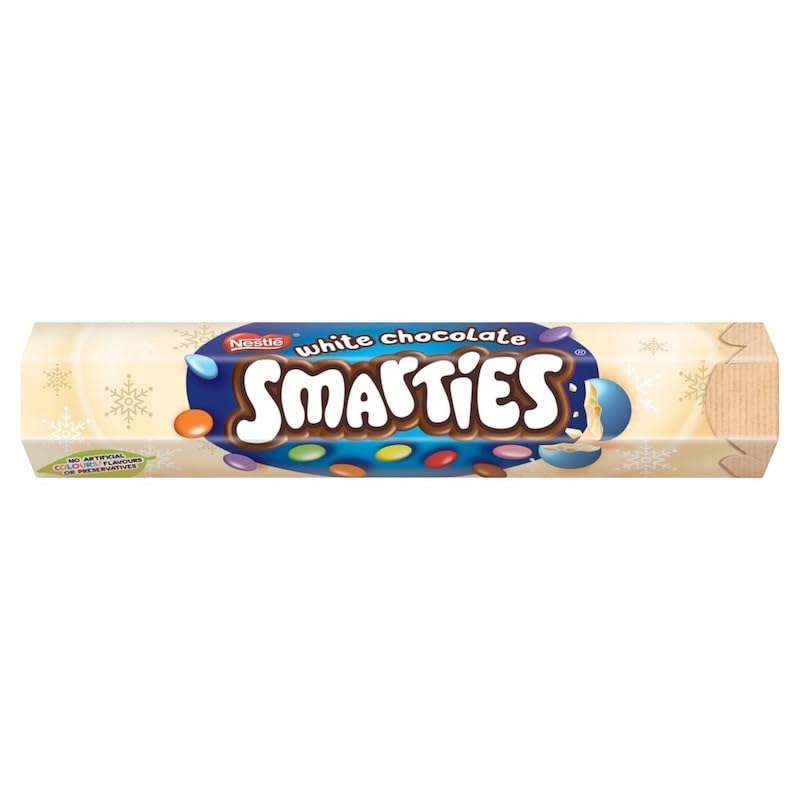 Nestle Smarties White Chocolate Candy Bar – 120g | Imported UK