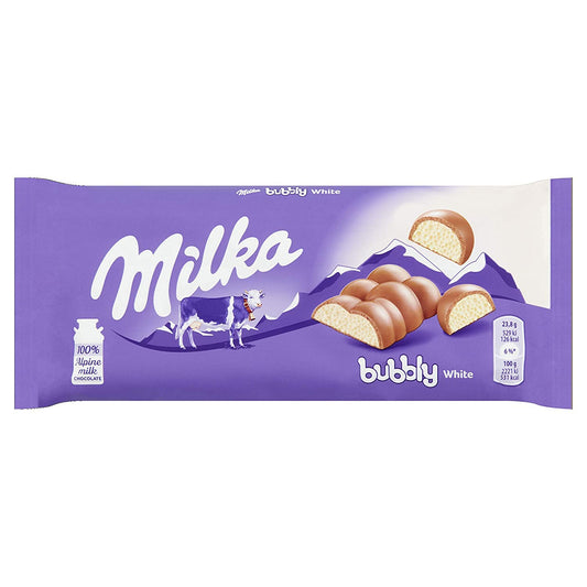 Milka Bubbly White Chocolate – 95g | Imported Creamy Delight