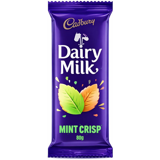Cadbury Dairy Milk Mint Crisp Chocolate Bar 80g (Imported)