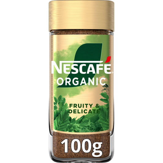 Nescafe Gold Organic Roast & Ground Coffee (100g Glass) Premium Blend- Imported