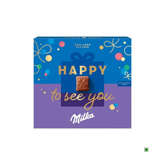 Milka Pralines Gift Box (110g) - Happy to See You | Imported | Melt-Proof Packing