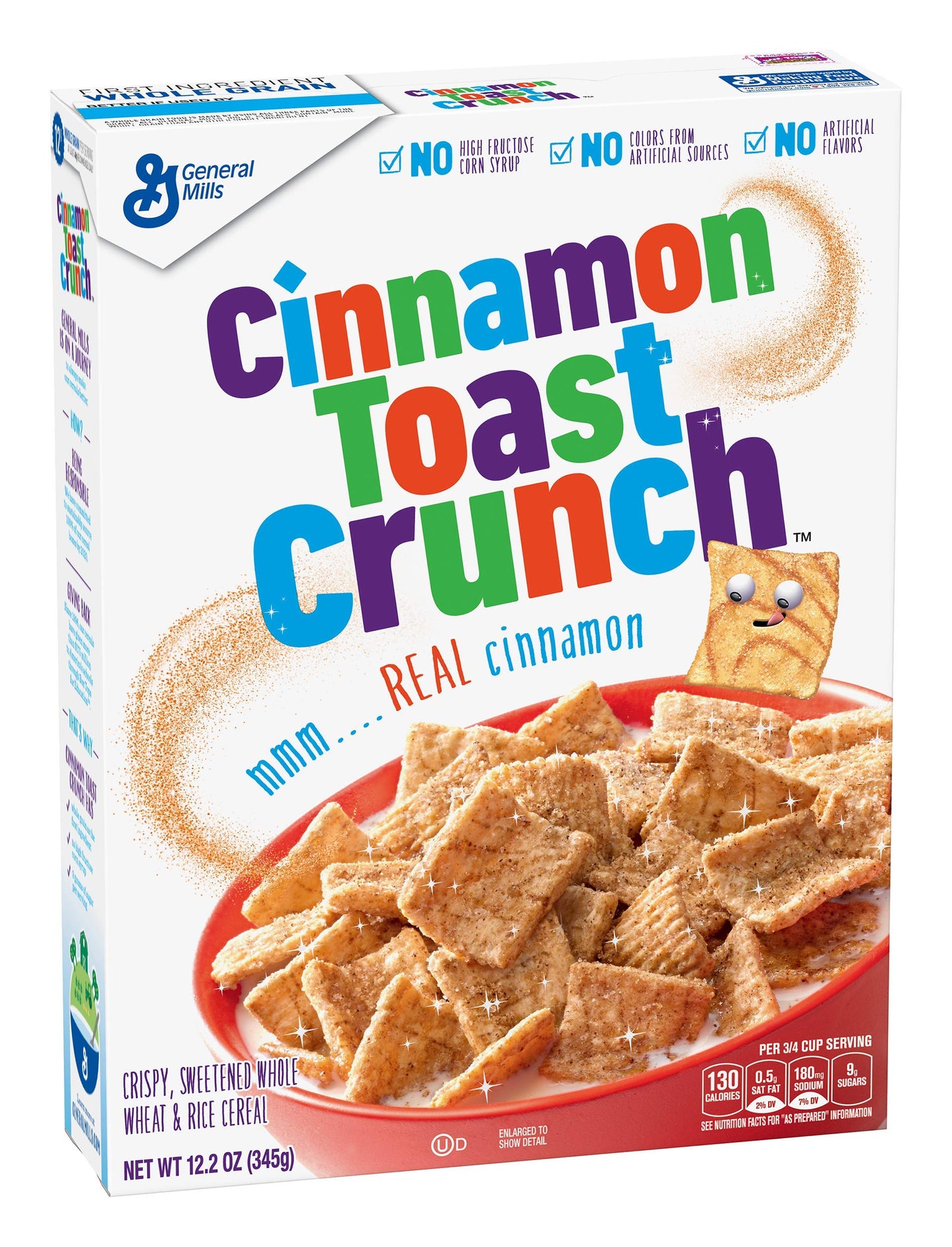 General Mills Cinnamon Toast Crunch Cereal 345G - Imported USA Breakfast Cereal