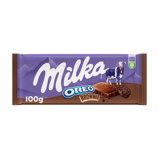 Milka Oreo Brownie Chocolate Bar – 100g | Imported Delight