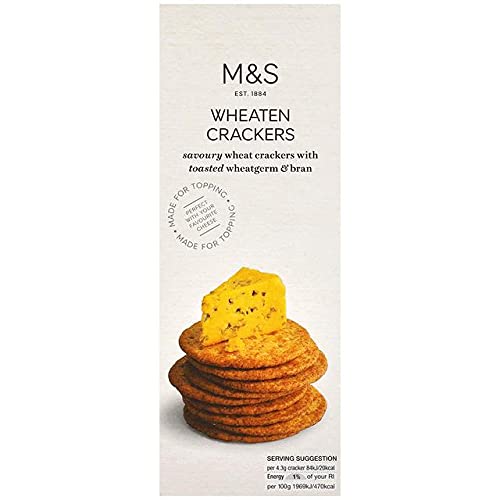 M&M Wheaten Crackers with Toasted Wheatgerm & Bran – 150g Imported