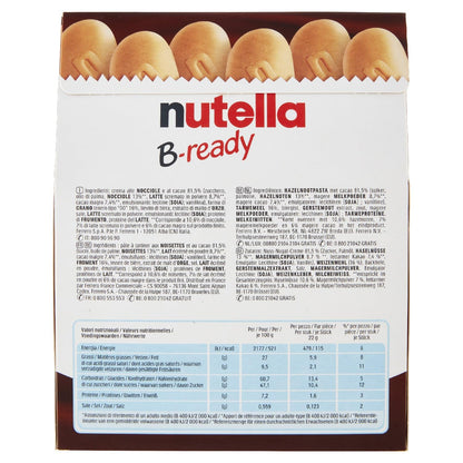 Nutella B-Ready Wafer – 6 x 22g | Imported Crispy Treat