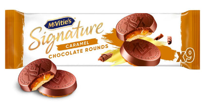 McVitie’s Signature Caramel Milk Chocolate Biscuit Rounds – 109g (Imported)
