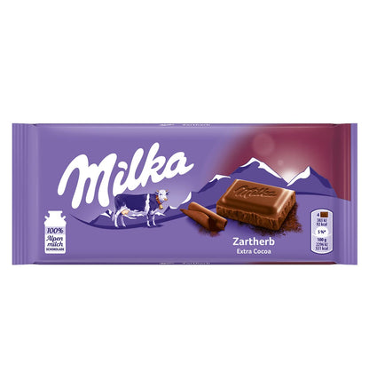 Milka Zartherb Fine Dark Chocolate Bar 100g – Imported Delight
