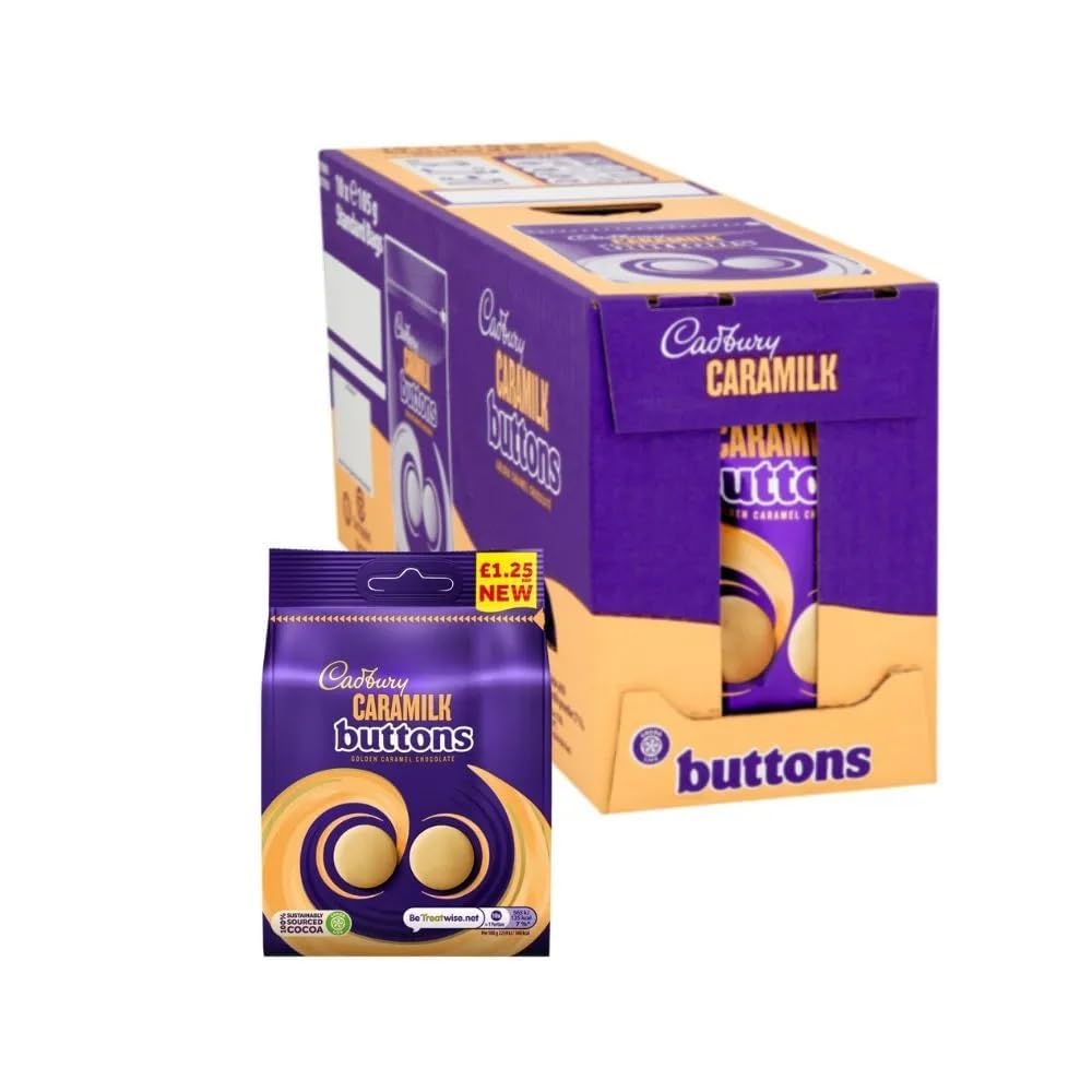 Caramilk Buttons – Creamy Caramel & Golden Chocolate, 90g (Imported UK)