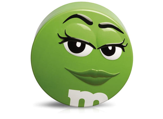 M&M's Chocolate Smiley Tin Green 200g | Imported From Netherlands