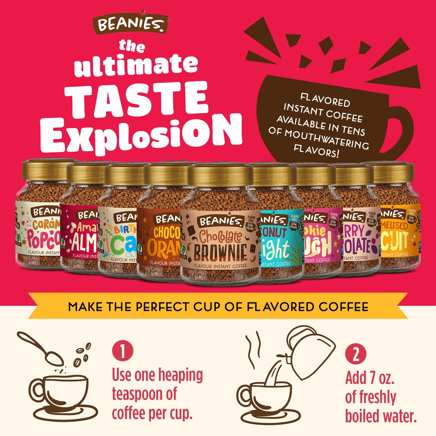 Beanies Toasted Marshmallow Coffee | Sugar-Free 50 g
