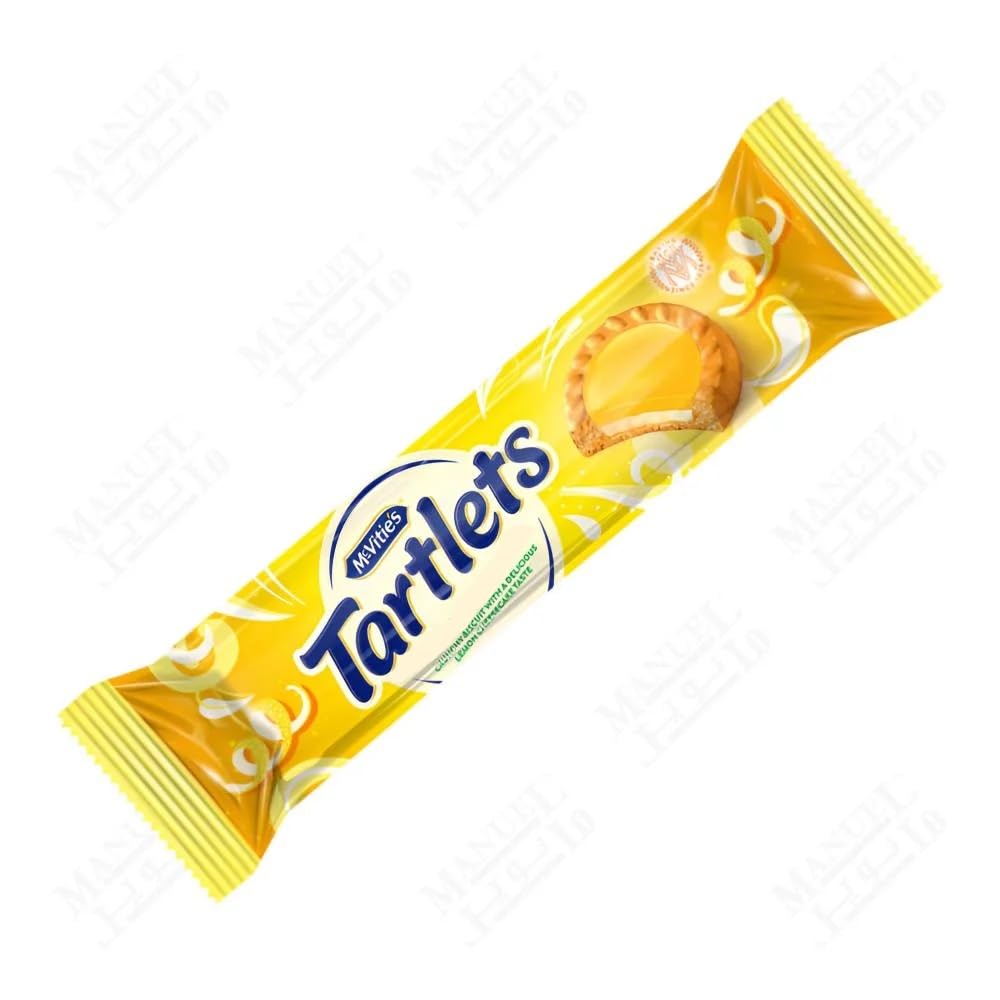 McVitie's Lemon Tartlets – Crunchy Biscuit with Zesty Center | Imported from UK