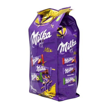 Milka Mix Assorted Chocolates Bag 250g – Alpine Milk, Strawberry & Hazelnut (Imported from Germany)
