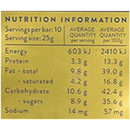 Whittaker's Peanut Butter Chocolate Bar - 33% Cocoa, Rich & Creamy, 220g | Imported