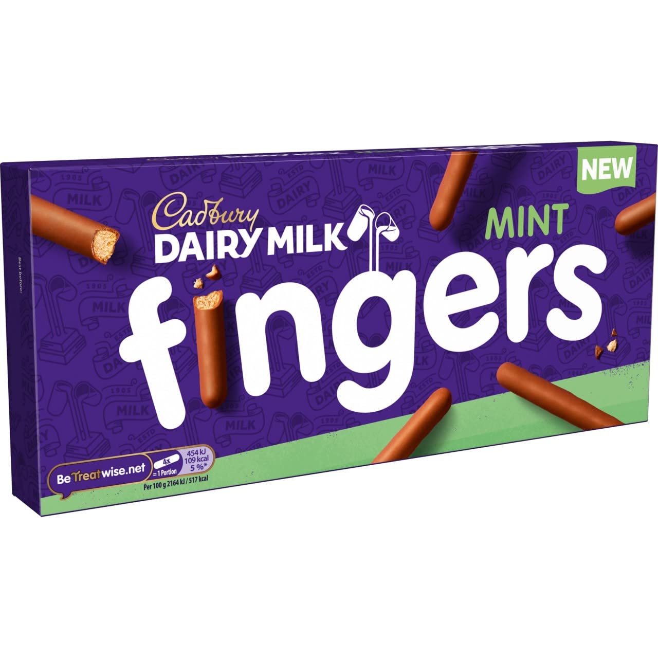 Cadbury Dairy Milk Mint Fingers – 114g | Imported Chocolate Treat