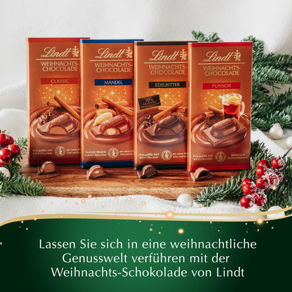 Lindt Classic Milk Chocolate with Nut Cream – 100g | Imported