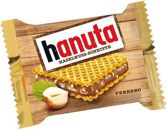 Hanuta Ferrero Hazelnut Chocolate 22g (Pack of 4) | Imported