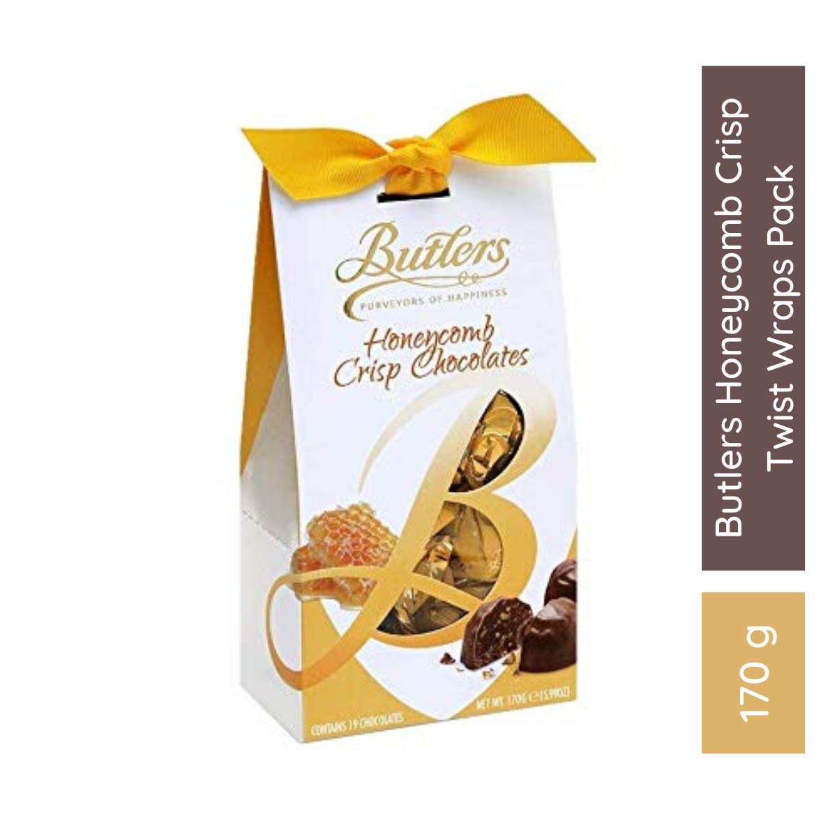 Butlers Honeycomb Crisp Twist Wraps 170g – Premium Imported Chocolate Gift