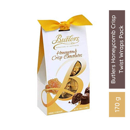 Butlers Honeycomb Crisp Twist Wraps 170g – Premium Imported Chocolate Gift