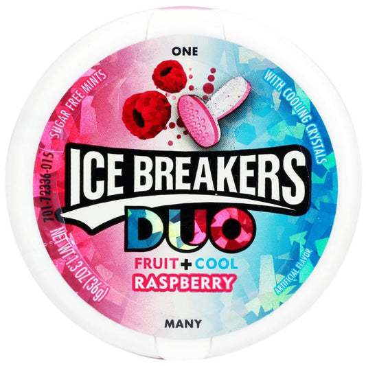 Ice Breakers Raspberry Mints – 42g | Imported Sugar-Free Refreshment