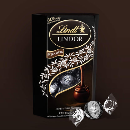 Lindt Lindor Extra Dark Truffles 60% Cocoa – 200g | Imported
