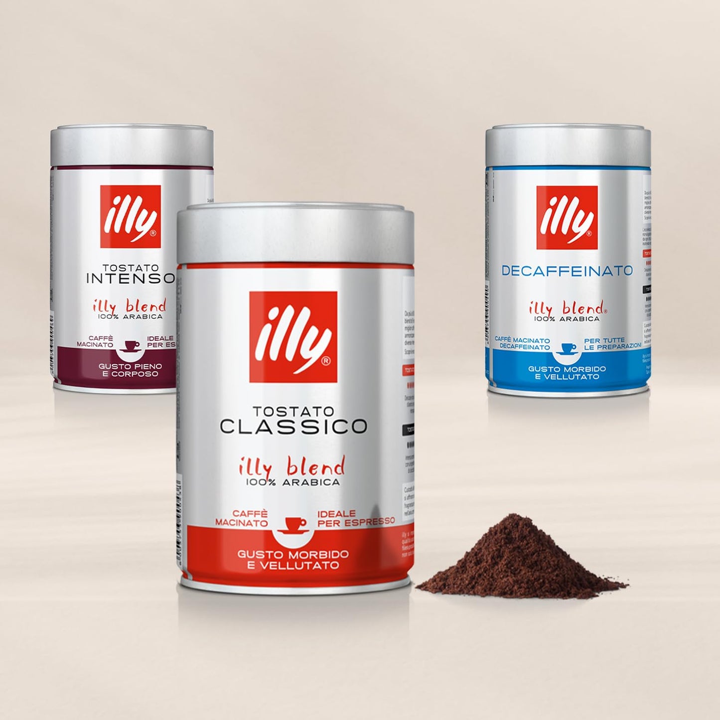 Illy Decaffeinated Ground Coffee | Imported