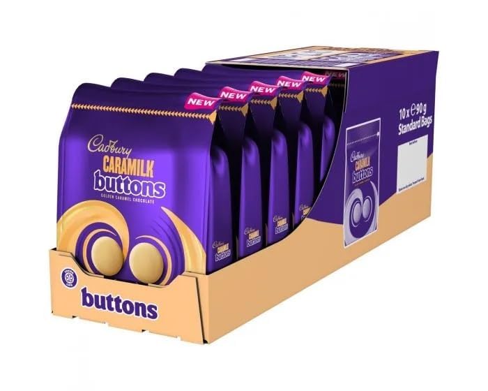 Caramilk Buttons – Creamy Caramel & Golden Chocolate, 90g (Imported UK)