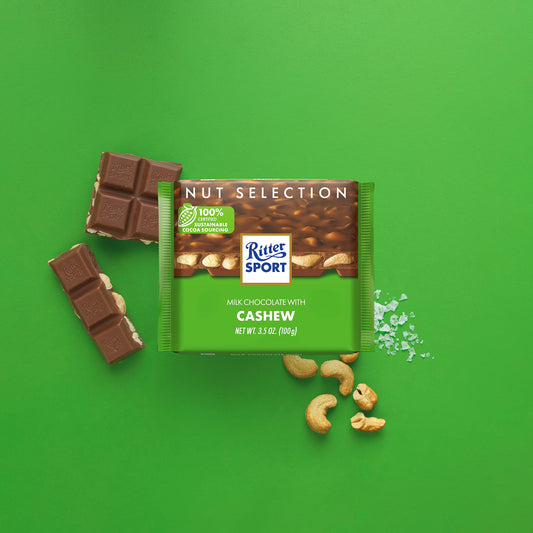 Ritter Sport Cashew Chocolate – 100g | Imported & Premium