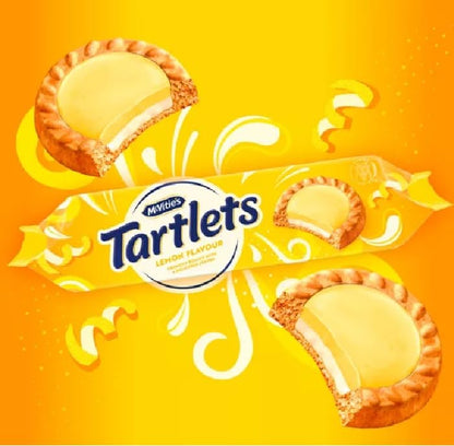 McVitie's Lemon Tartlets – Crunchy Biscuit with Zesty Center | Imported from UK