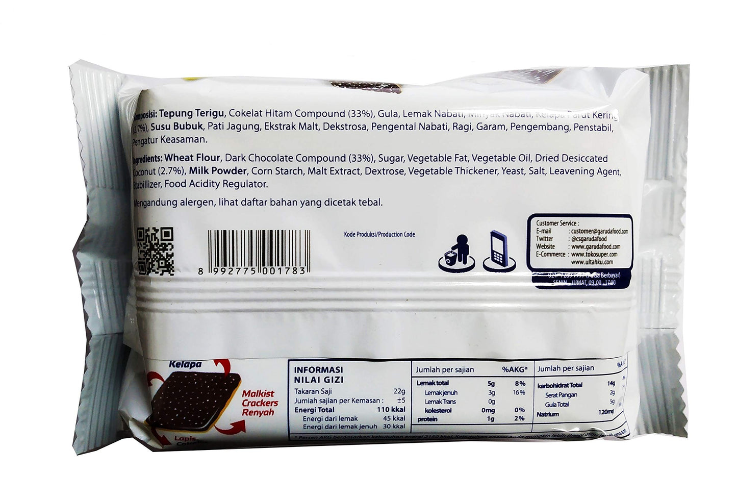 Gery Saluut Malkist Chocolate Coconut Cracker Biscuits | Imported
