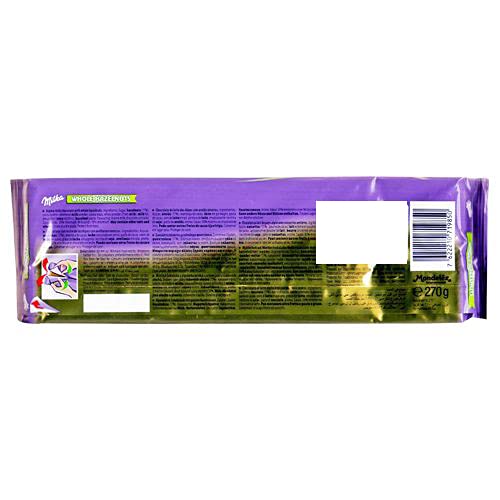 Milka Whole Hazelnut Chocolate Bar – 300g | Imported Alpine Delight