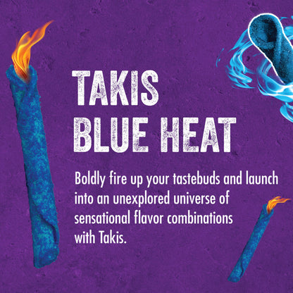 Takis Blue Heat Rolled Tortilla Chips – Hot Chili Pepper Flavor | Imported | 3.25 oz 92.3g