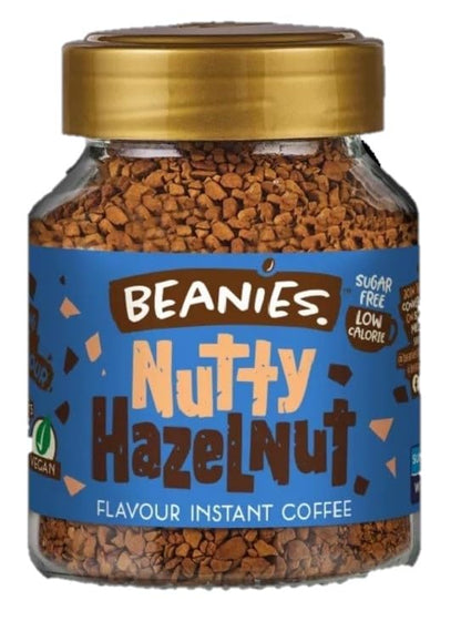 Beanies Nutty Hazelnut Flavoured Instant Coffee – 50g | Imported