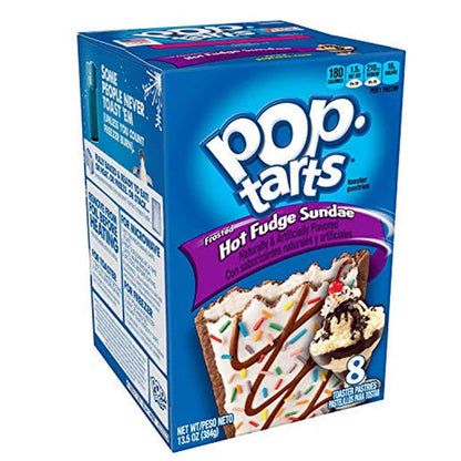 Pop Tarts Frosted Hot Fudge Sundae Toaster Pastries, Made in USA