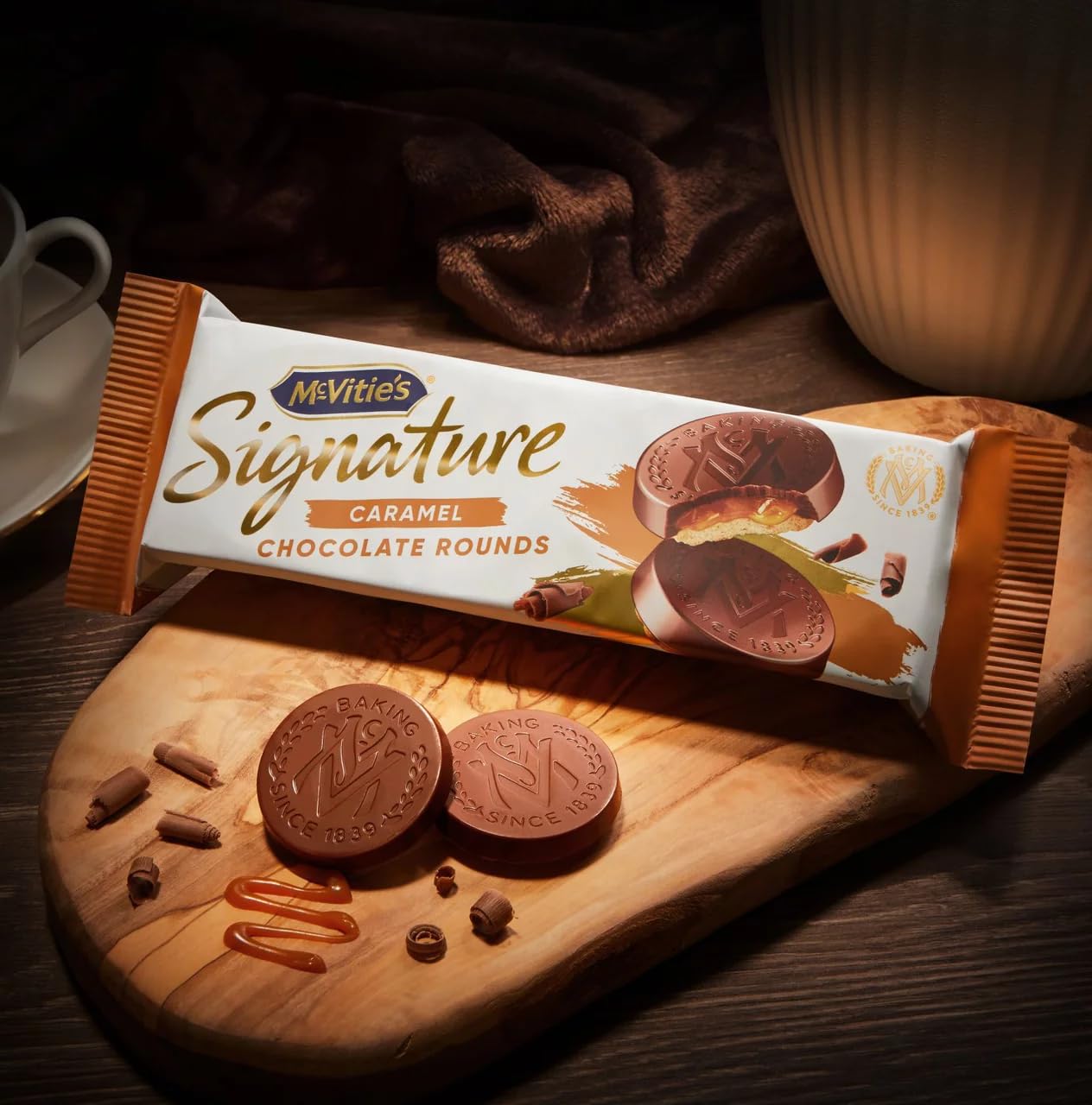 McVitie’s Signature Caramel Milk Chocolate Biscuit Rounds – 109g (Imported)