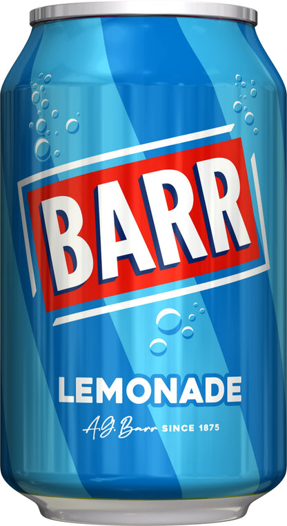 BARR Perfect Lemonade Lemon Flavoured ZERO sugar Drink – 330ml Can | Imported UK