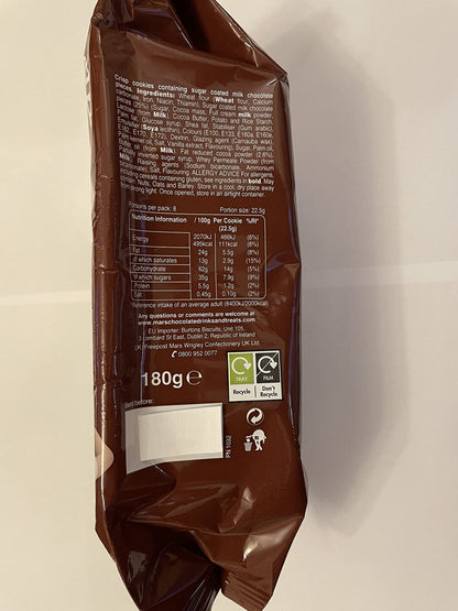 M&M Mars Double Chocolate Cookies – 180g | Imported Treat