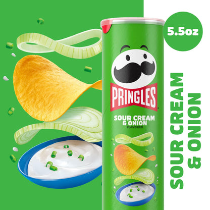 Pringles Sour Cream & Onion Chips – 158g | Imported Snack