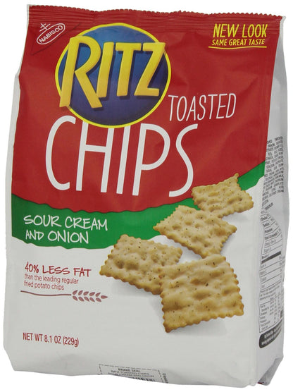 Ritz Toasted Chips Sour Cream & Onion – 229g | Imported